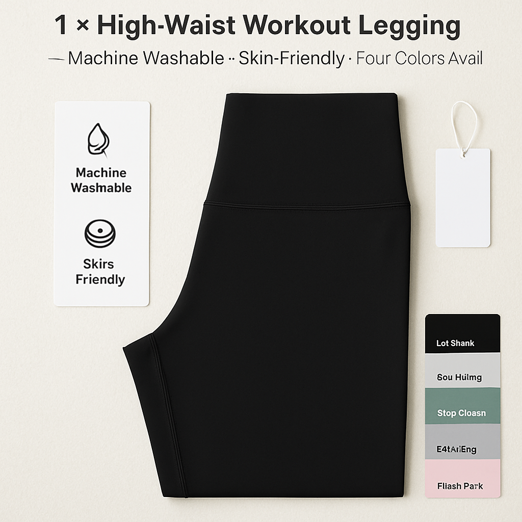 Women's High Waist Leggings with Tummy Control