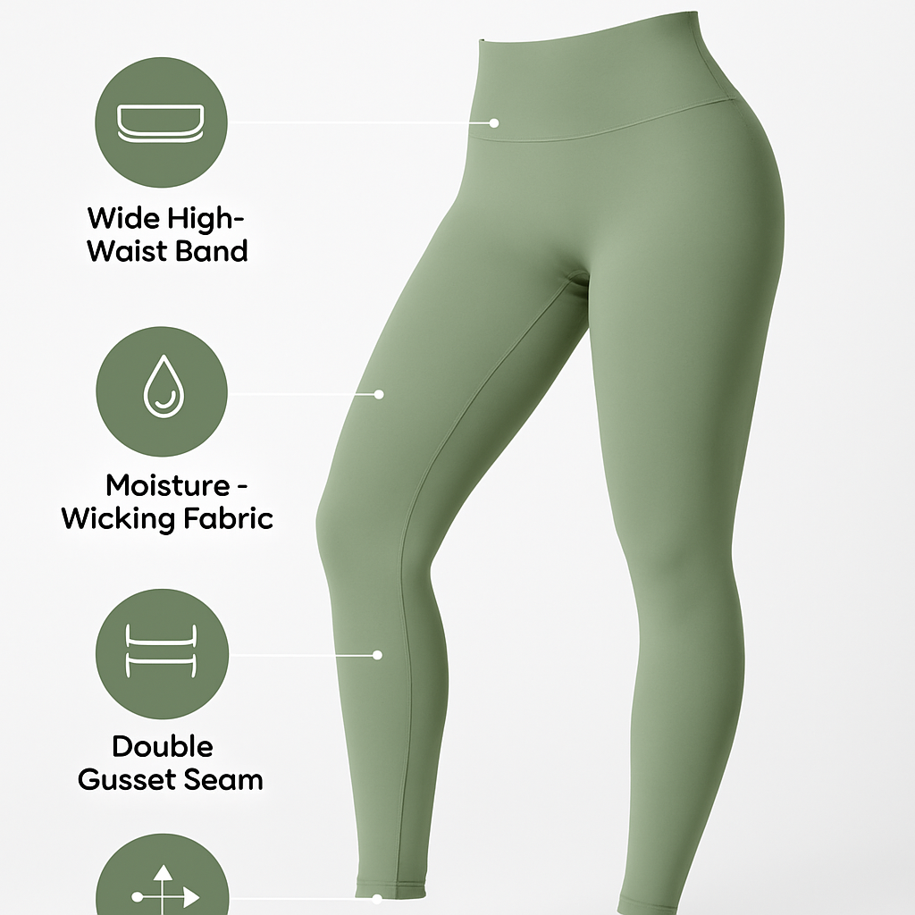 Women's High Waist Leggings with Tummy Control