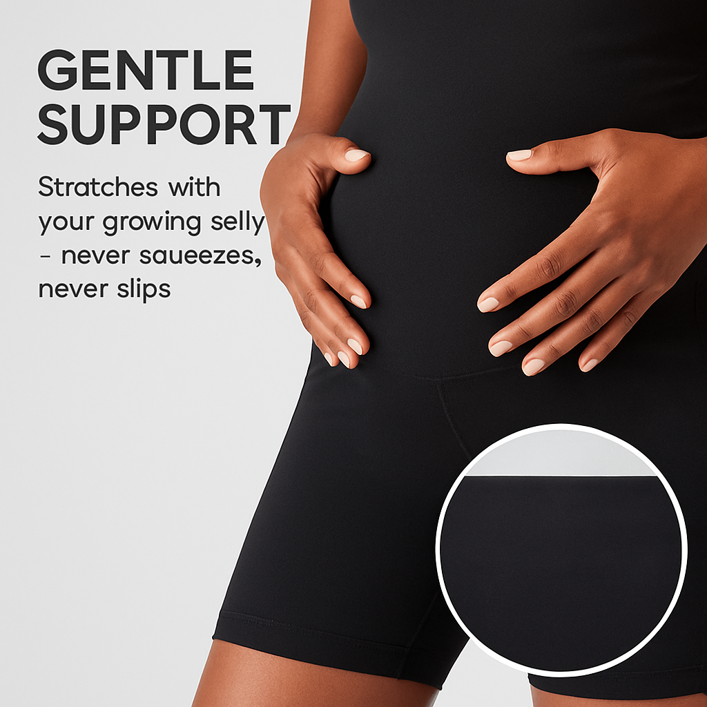 Maternity Shorts Seamless Pregnancy Yoga with Pockets