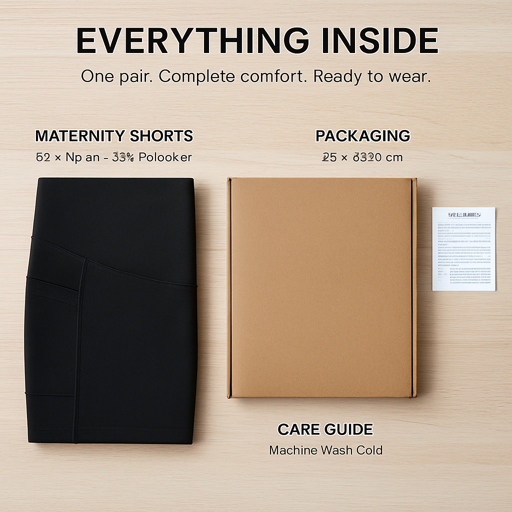 Maternity Shorts Seamless Pregnancy Yoga with Pockets