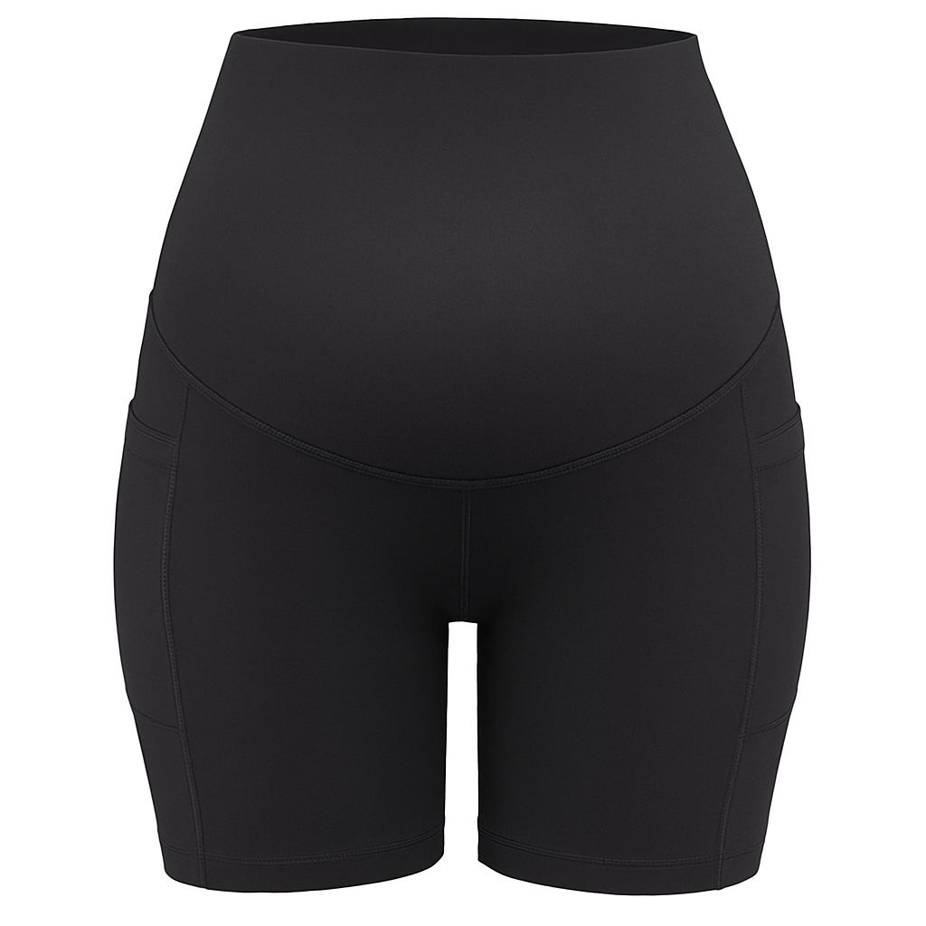 Maternity Shorts Seamless Pregnancy Yoga with Pockets