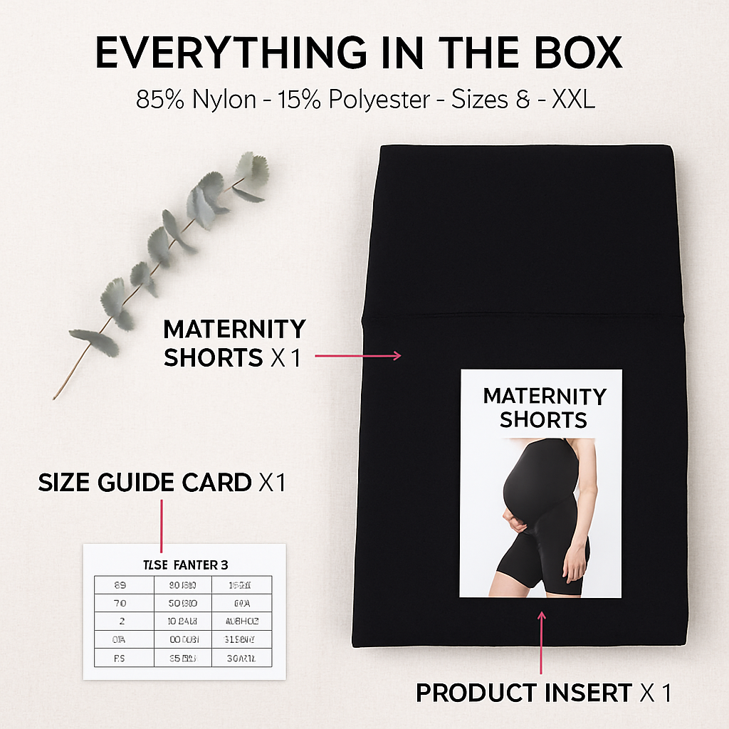 Maternity Shorts Seamless Pregnancy Yoga with Pockets