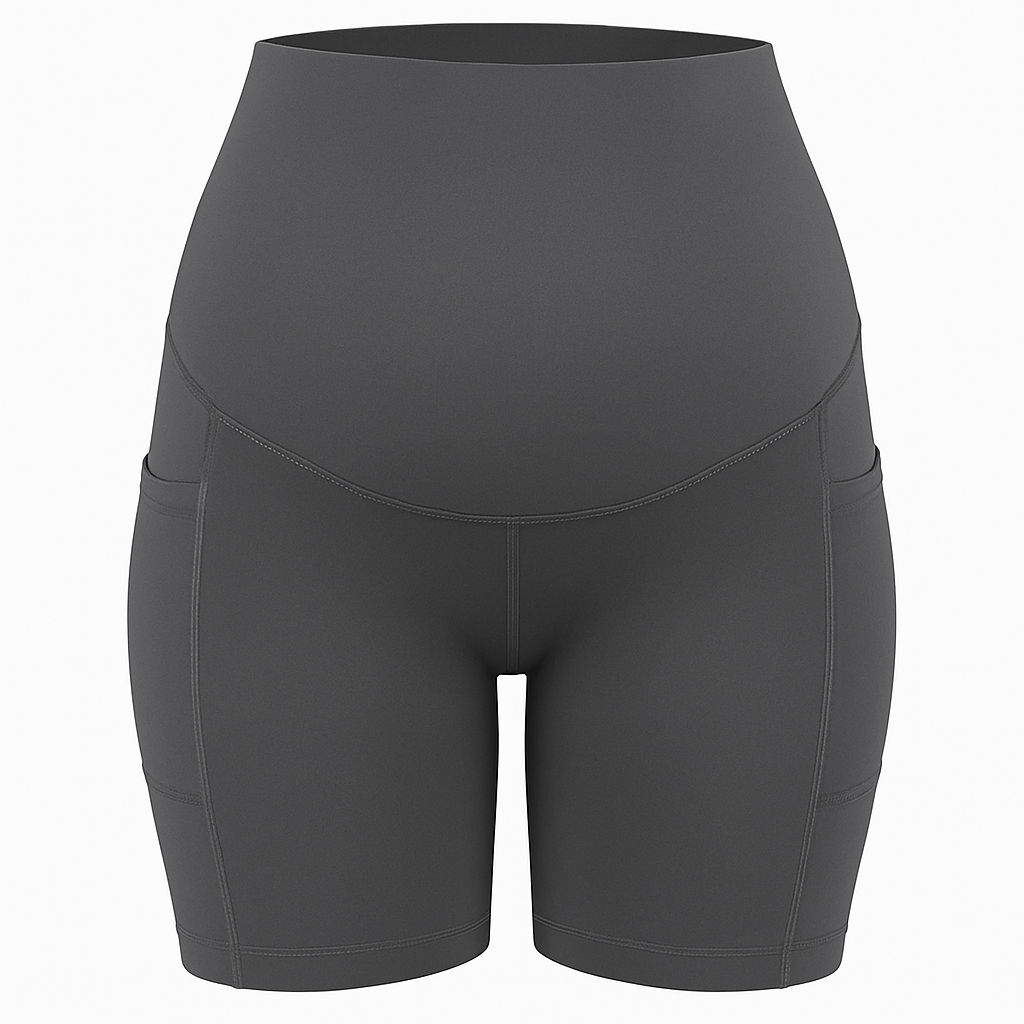 Maternity Shorts Seamless Pregnancy Yoga with Pockets
