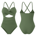 One Piece Swimsuit with High-Waist Design