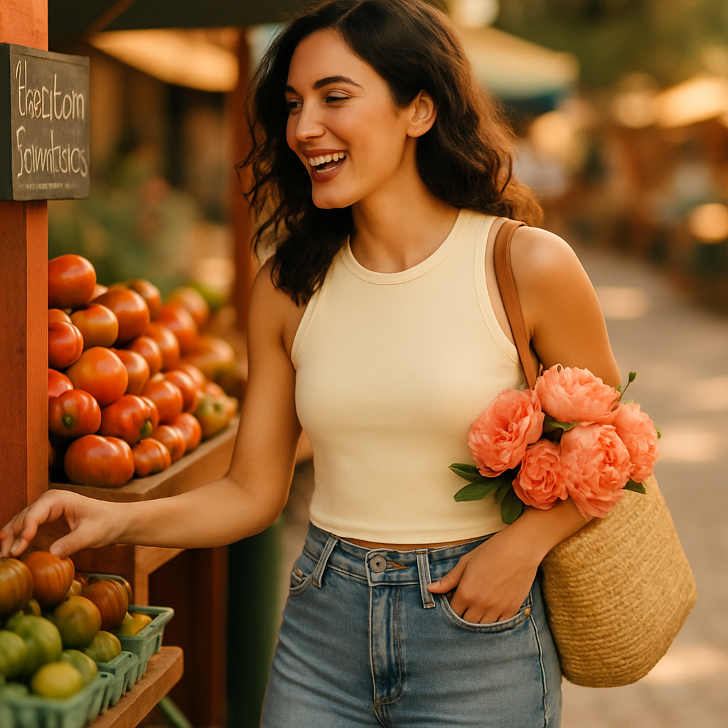 Cropped Tank Top for Women: Sleeveless, High Neck