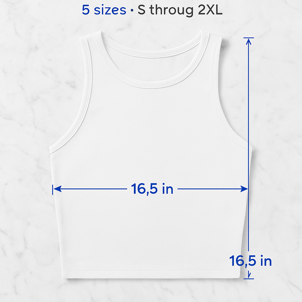 Cropped Tank Top for Women: Sleeveless, High Neck