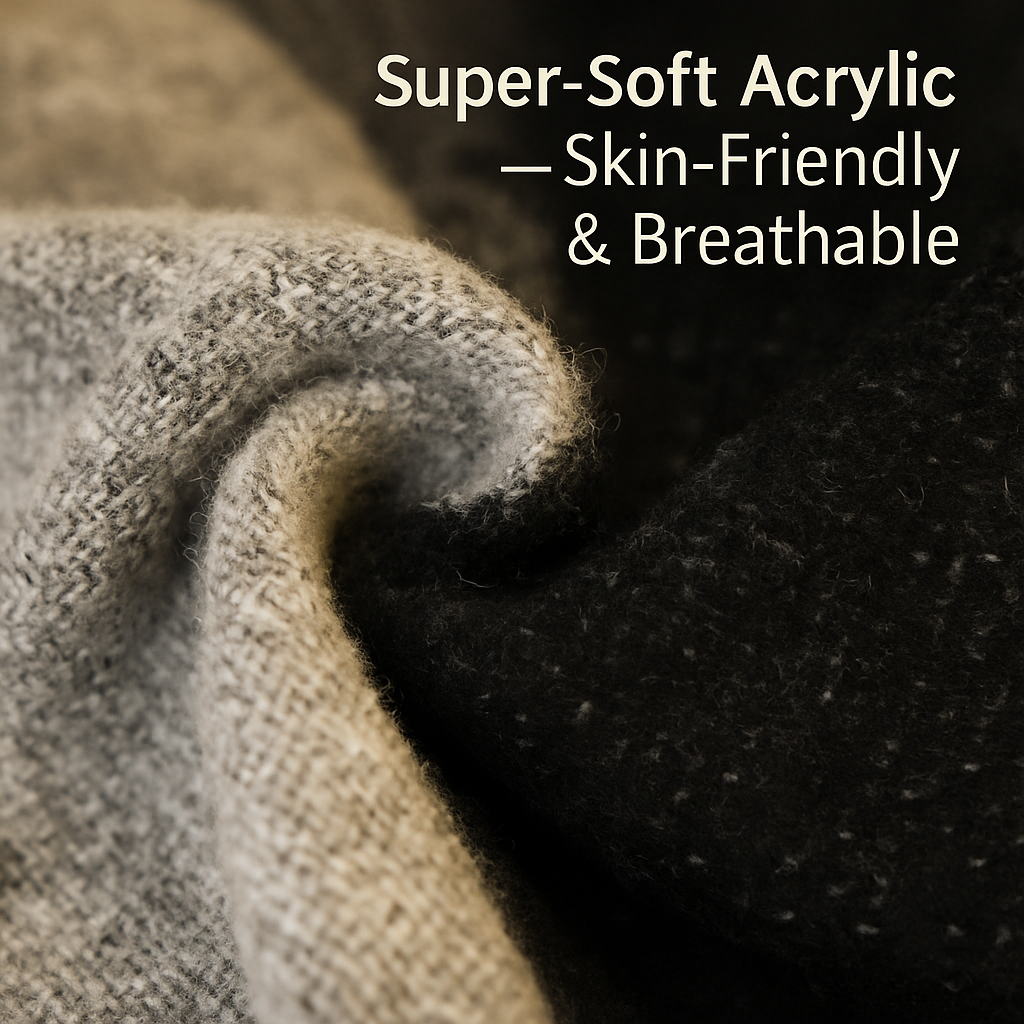 Winter Warm Scarf - Cozy Knit Shawl, Wrap & Blanket