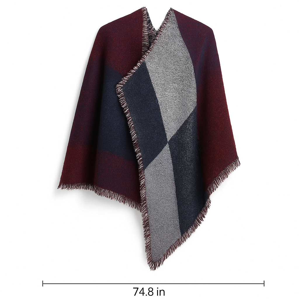 Winter Warm Scarf - Cozy Knit Shawl, Wrap & Blanket