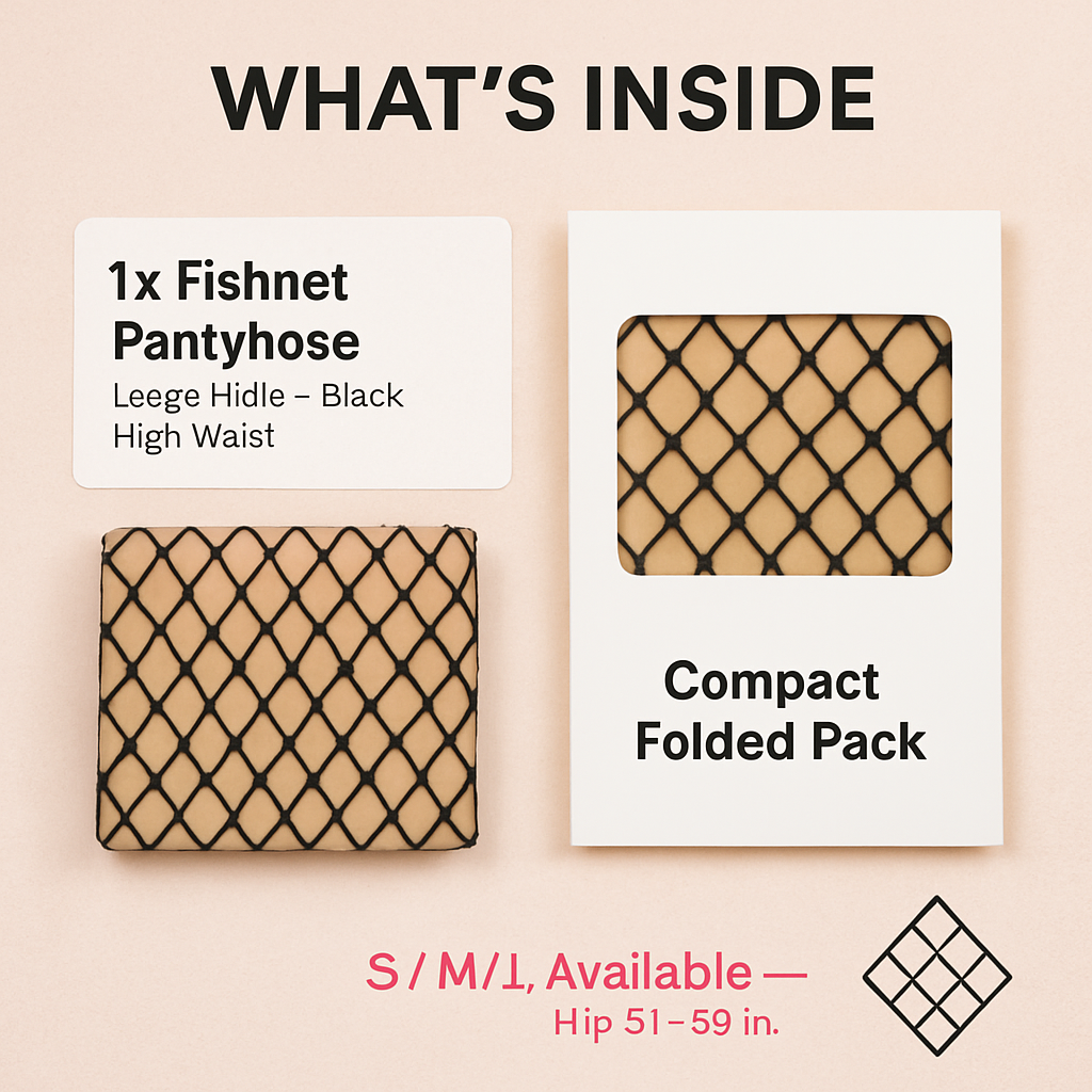 Women Fishnet Tights Sexy High Waist Fishnet Pantyhose Stretchy Mesh Hollow Out Tights Stockings w/ Small Medium Large Hole Choices