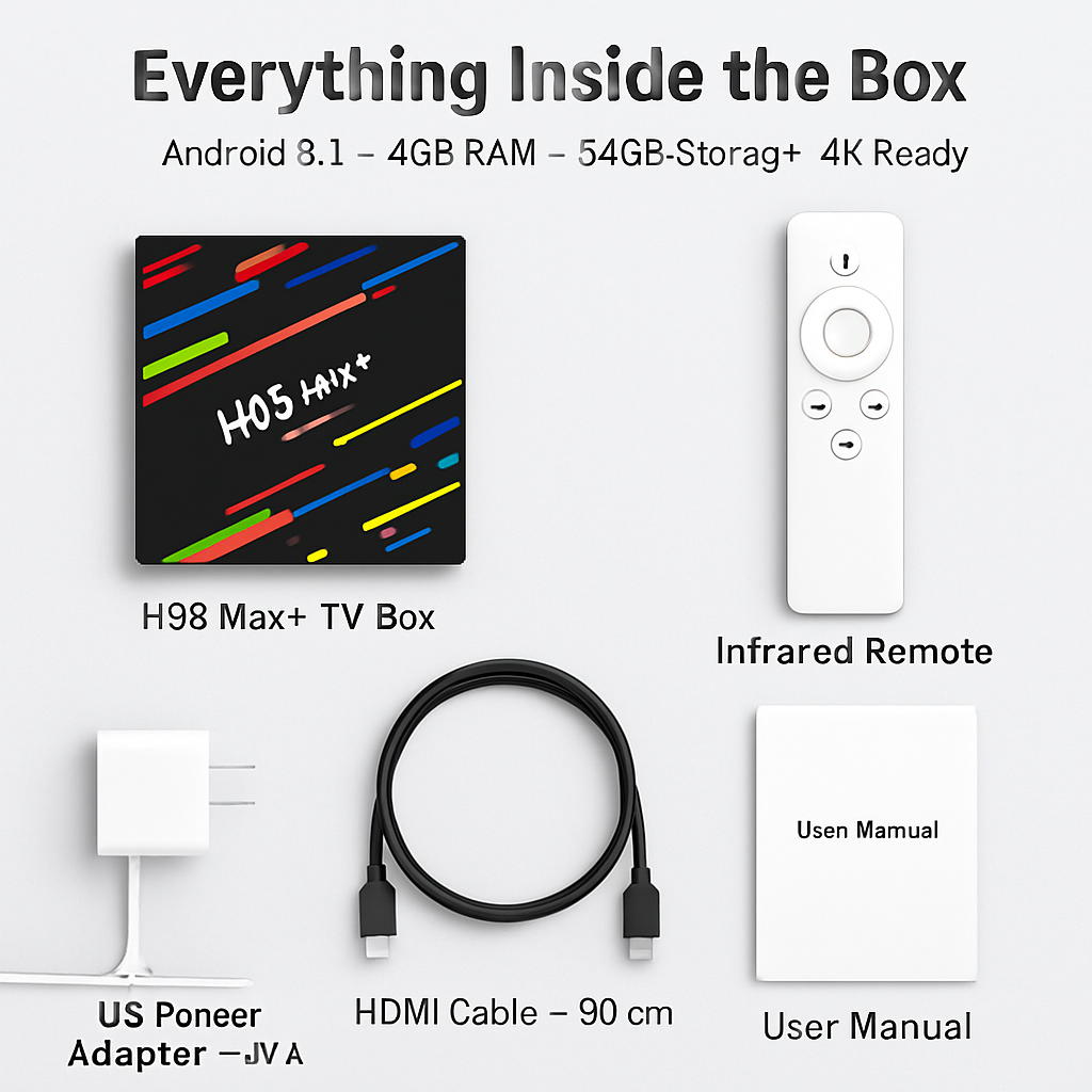 H96 Max+ Android TV Box for Fast Streaming