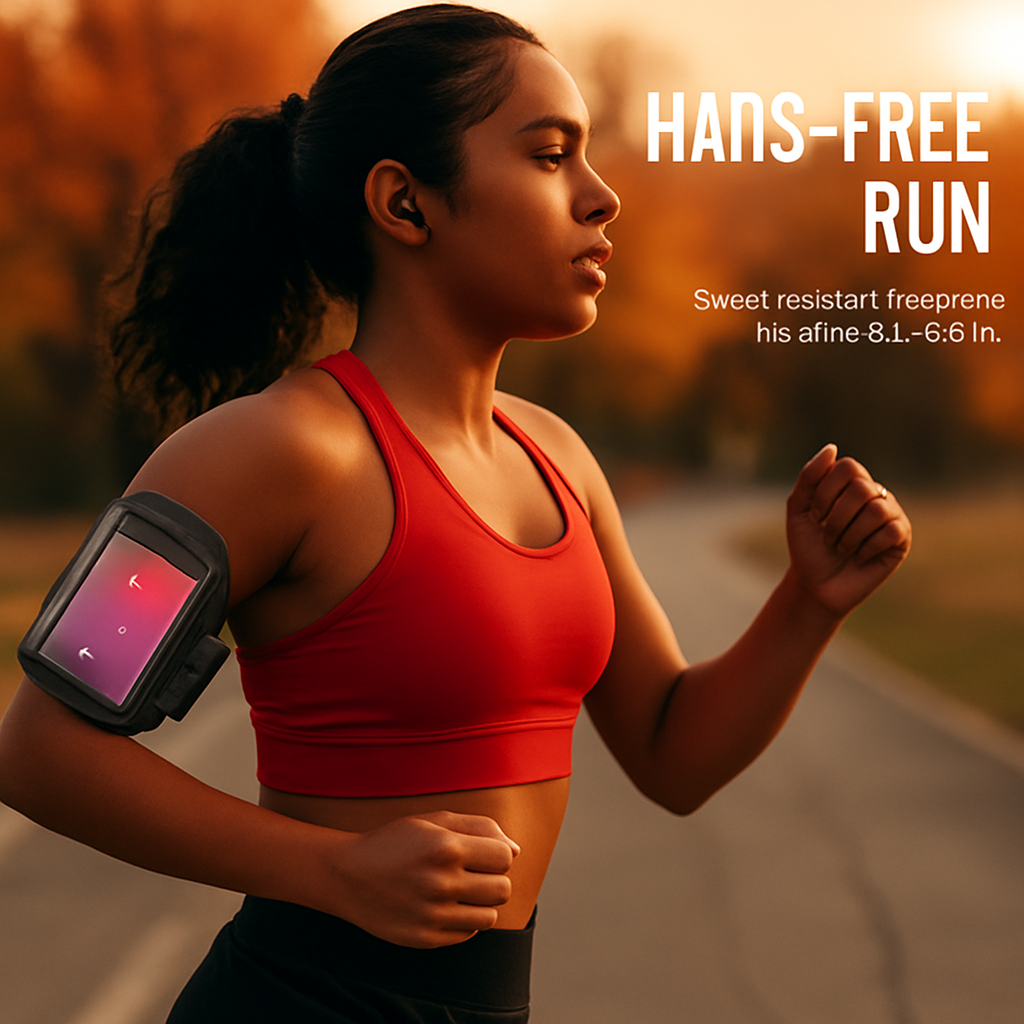 Phone Armband Case Adjustable Sweat-Resistant for Running