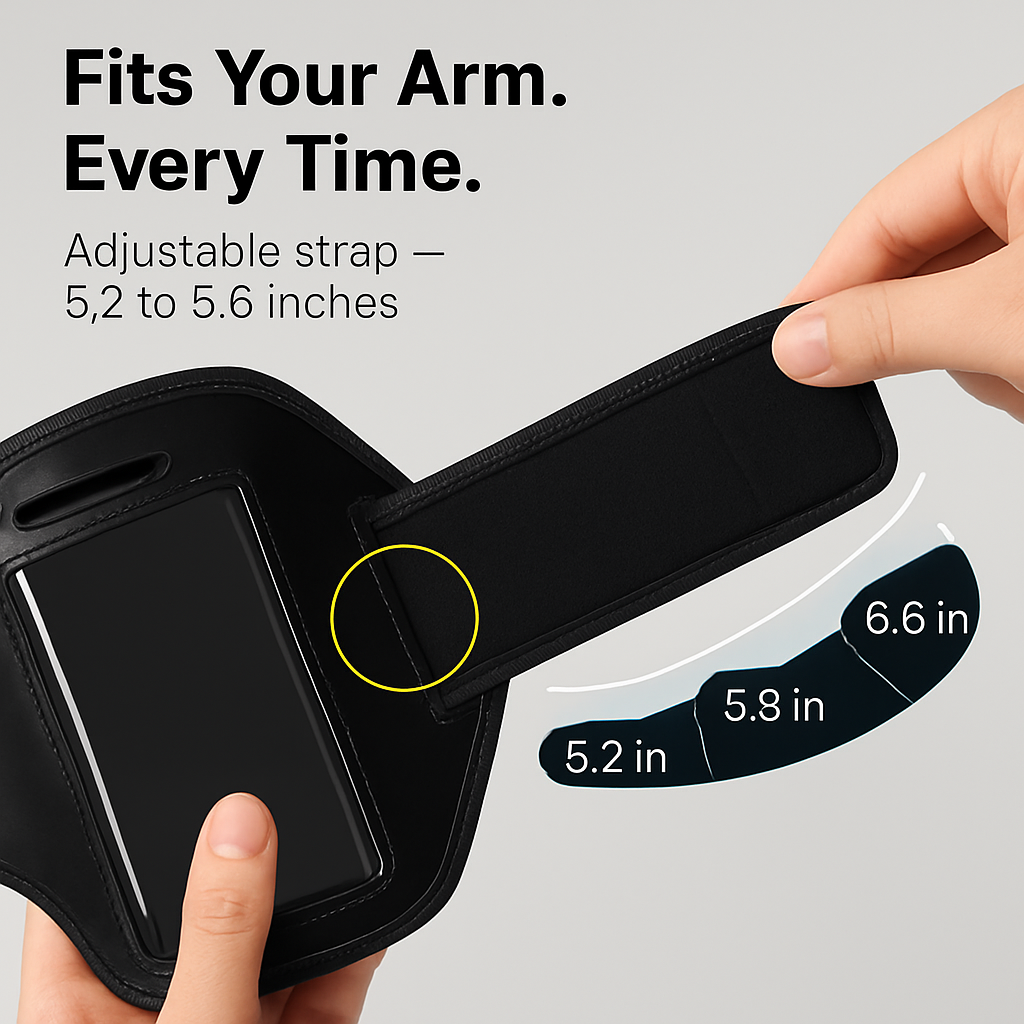 Phone Armband Case Adjustable Sweat-Resistant for Running