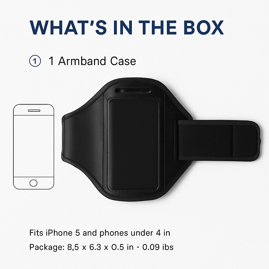 Phone Armband Case Adjustable Sweat-Resistant for Running