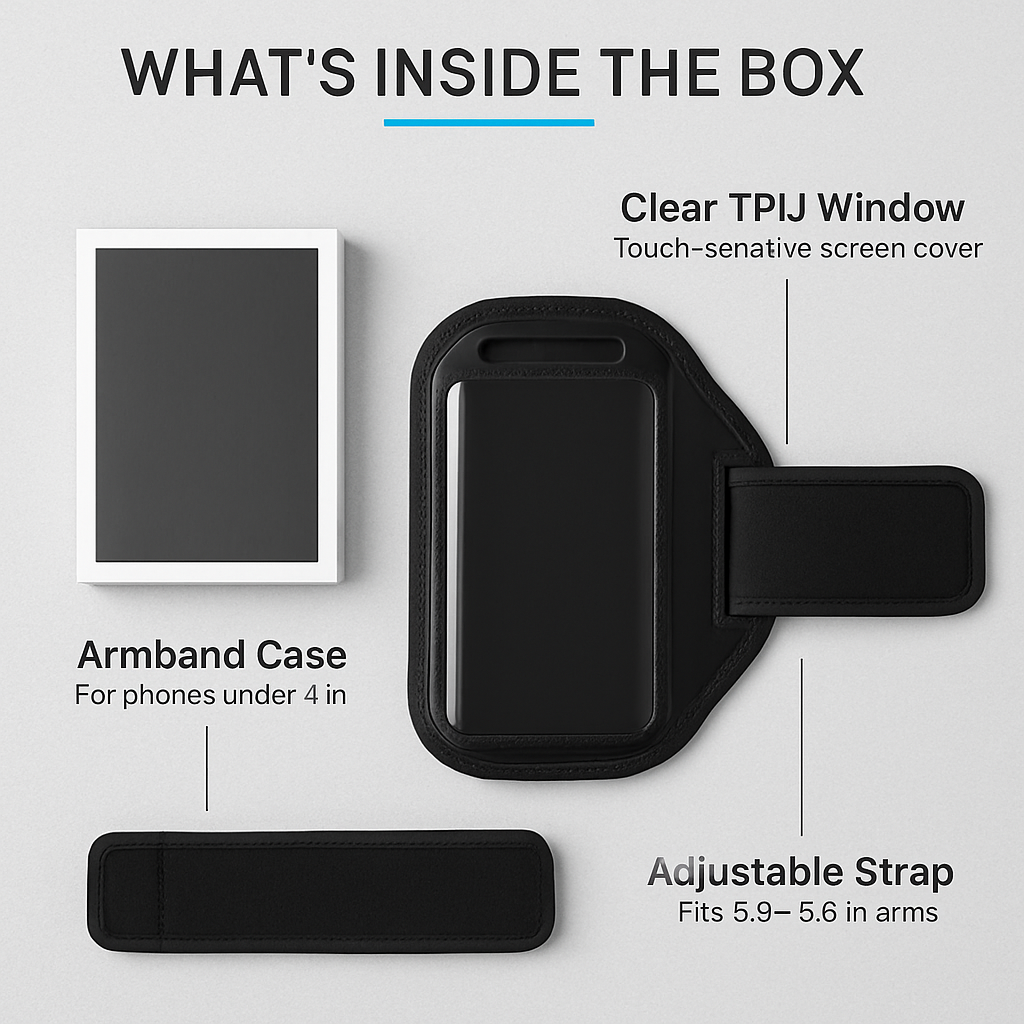 Phone Armband Case Adjustable Sweat-Resistant for Running