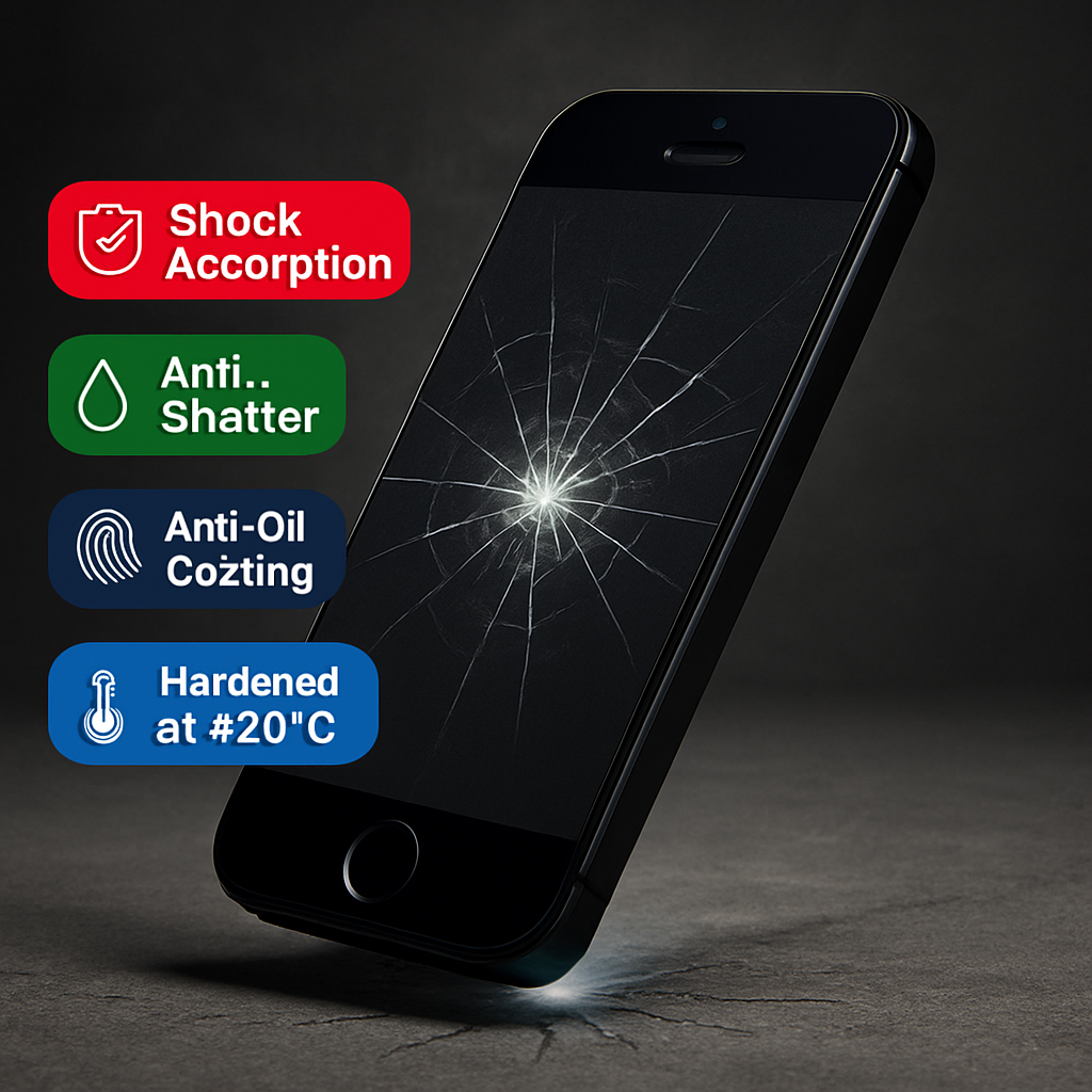 Tempered Glass Screen Protector for iPhone 5