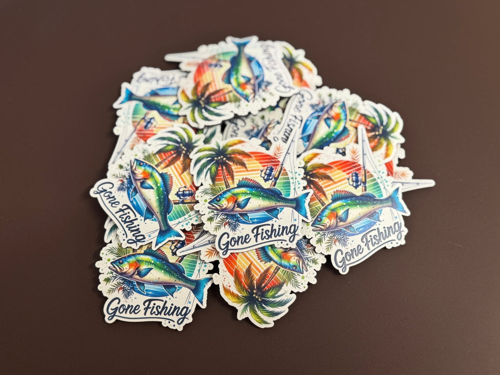 Gone Fishing 2 UV Printed Patches