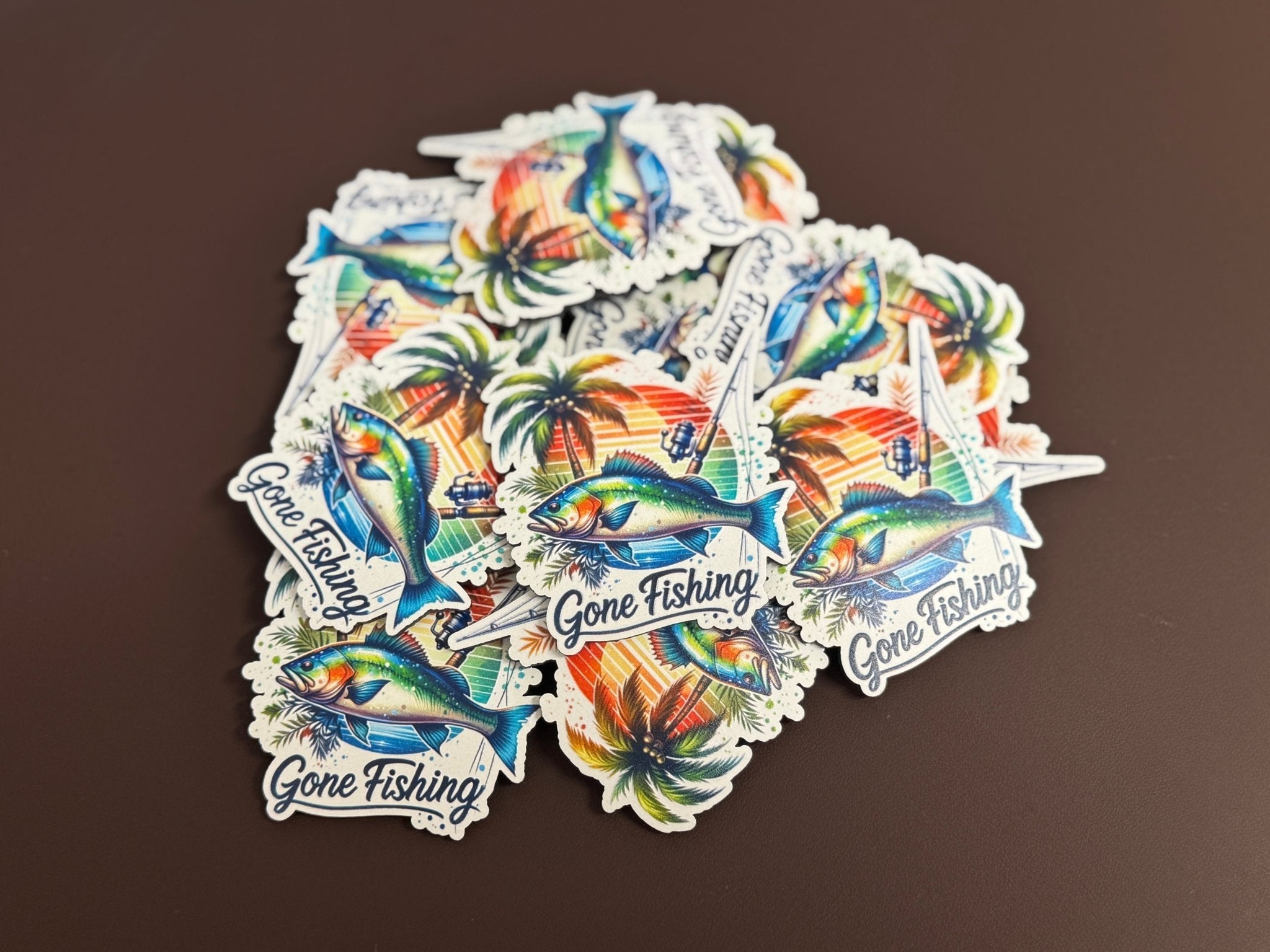Gone Fishing 2 UV Printed Patches