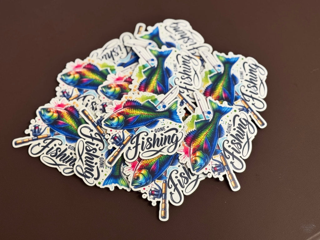 Gone Fishing 4 UV Printed Patches