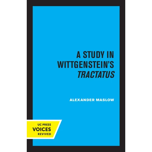 A Study in Wittgenstein's Tractatus - Paperback