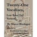 Twenty-One Vocalises, Low Bass Clef Version - Paperback