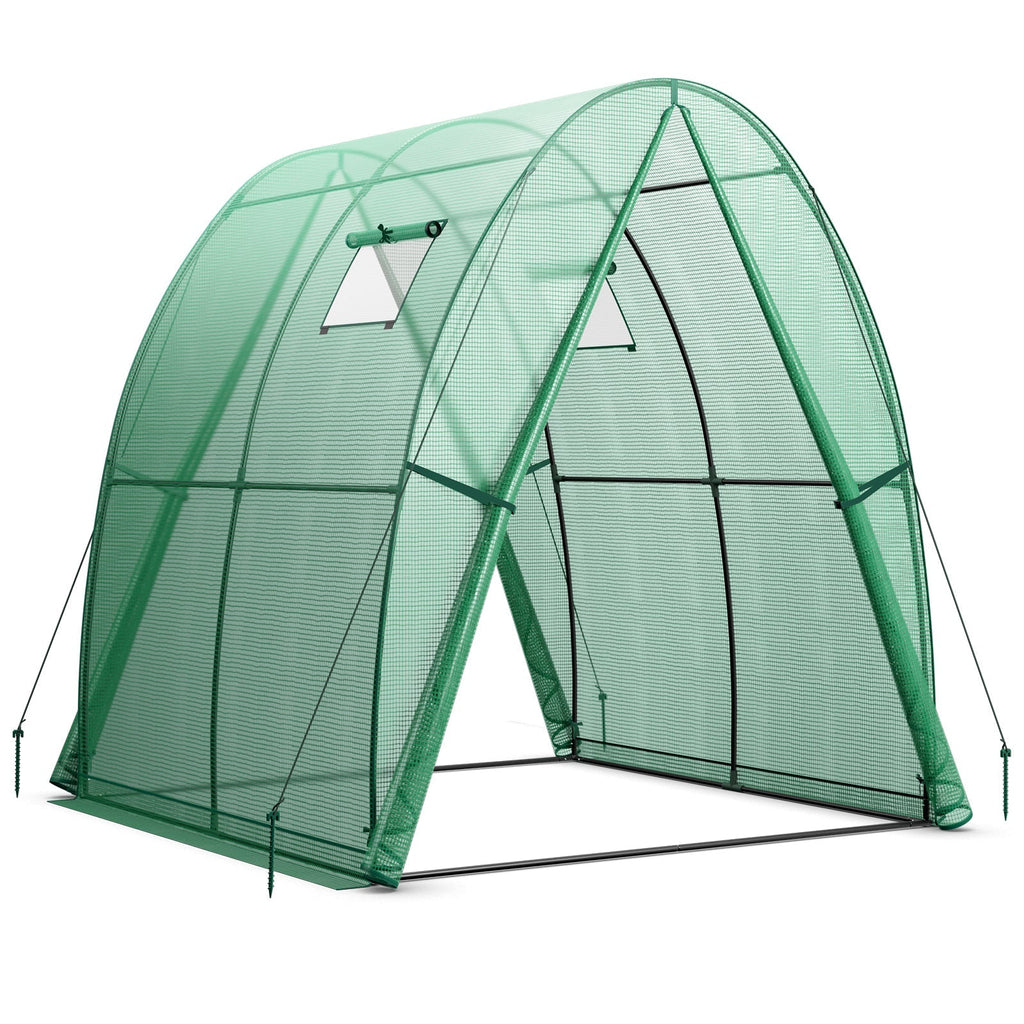 6 x 6 x 6.6 FT Outdoor Wall-in Tunnel Greenhouse