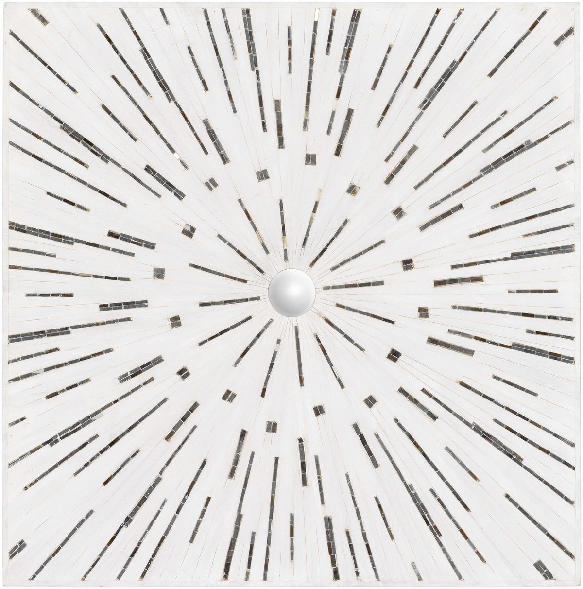 Garnet White Mosaic Starburst Wall Art - Clearance