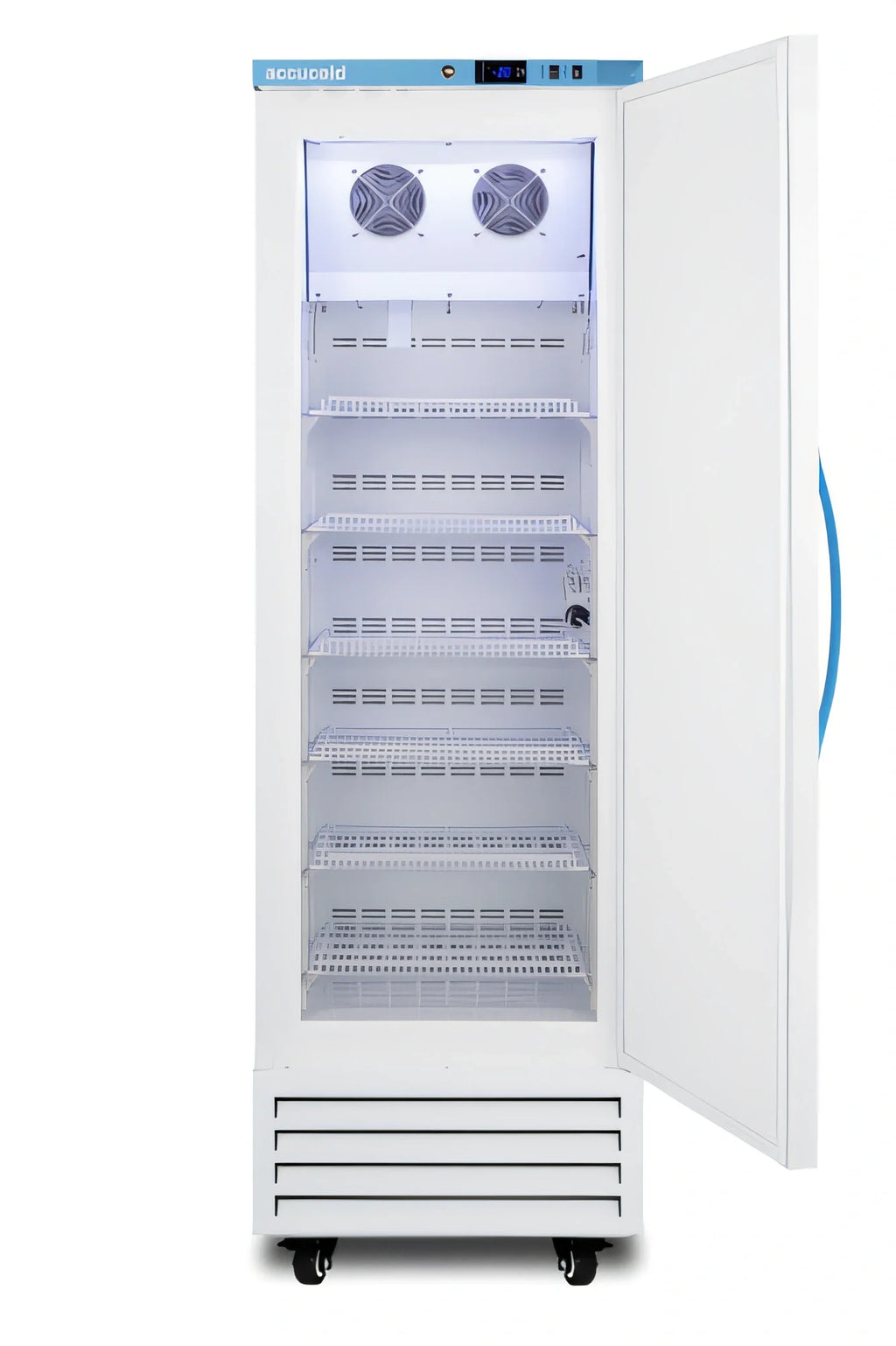 Summit Commercial Accucold® AFS14PV Upright Vaccine All-Freezer, 9.53 Cu. Ft., White, Self-Contained Bottom-Mount