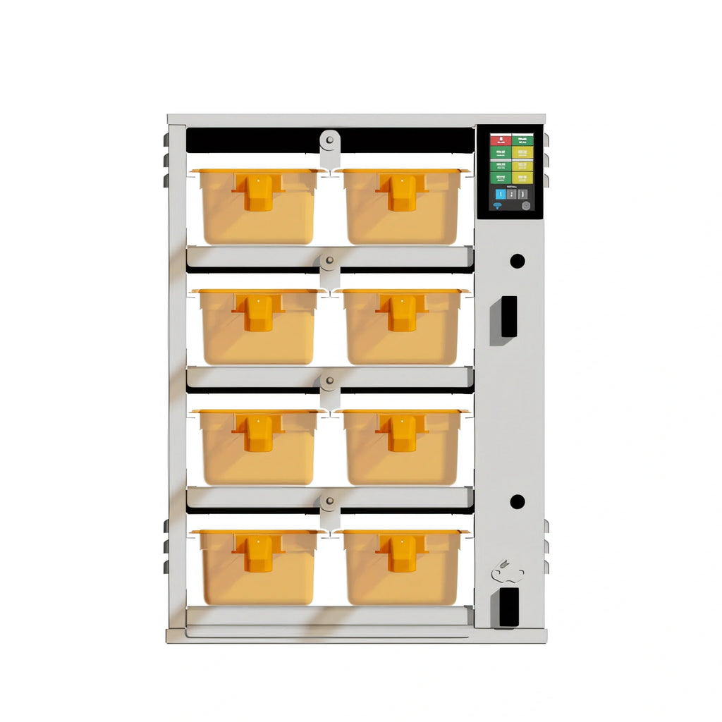 Duke ReadyFlex™ RFHU-42-4 8-Compartment Countertop Hot Holding Cabinet, 4-Inch Deep Pan Slots, Touchscreen Control, Stainless Steel