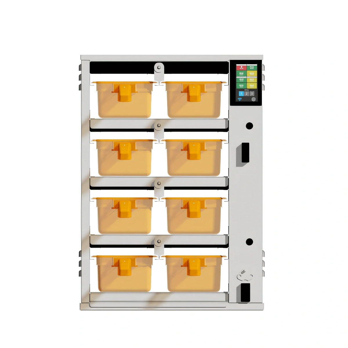 Duke ReadyFlex™ RFHU-42-4 8-Compartment Countertop Hot Holding Cabinet, 4-Inch Deep Pan Slots, Touchscreen Control, Stainless Steel
