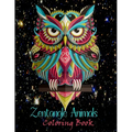 Zentangle animals coloring book: Fun, Easy, and Relaxing Zentangle Animals - Paperback