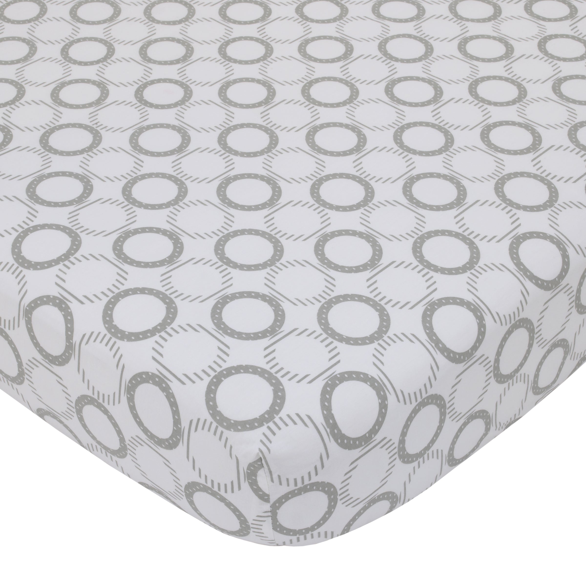 NoJo The Dreamer Pink and Grey Elephant 8 Piece Nursery Crib Bedding Set
