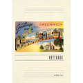 Vintage Lined Notebook Greetings from Greenwich - Paperback