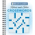 Brain Games - Relax and Solve: Crosswords (Blue) - Spiral