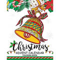 Christmas Advent Calendar Coloring Book.: Adult Coloring Book - Paperback