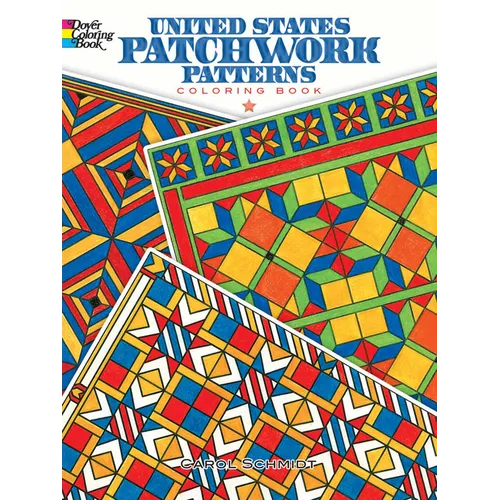 United States Patchwork Patterns Coloring Book - Paperback
