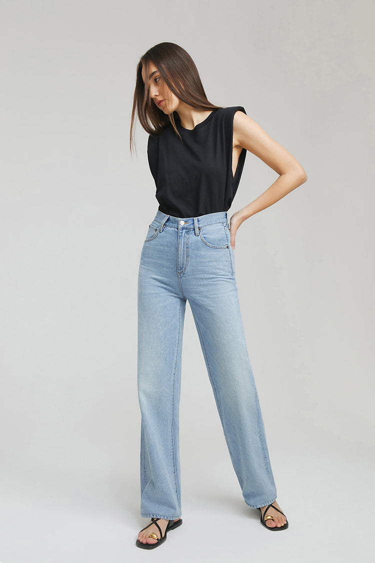Coney Island Whitefish High Rise Wide Jeans HJ007