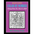 Brain Games Color By Number: Coloring Book For Kids & Adults Stress Relieving Designs - Paperback