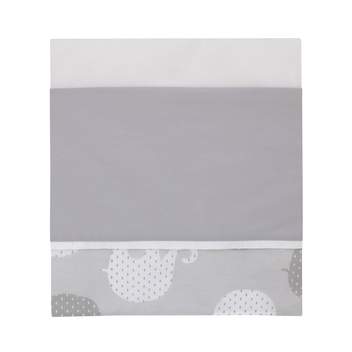 NoJo Dreamer Gray Elephant 8-Piece Nursery Crib Bedding Set