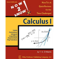 NOW 2 kNOW Calculus 1 - Paperback