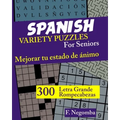SPANISH VARIETY PUZZLES For Seniors - Paperback