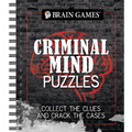Brain Games - Criminal Mind Puzzles: Crime-Themed Brain Teasers Visual, Verbal, Memory & Logic Puzzles Spiral Bound Activity Book for Adults & Teens - Spiral