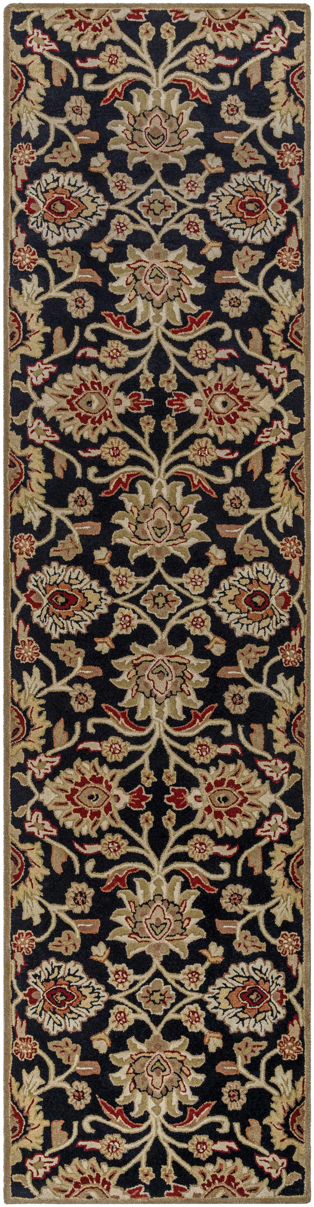 Conesus 1053 Hand Tufted Black Wool Rug