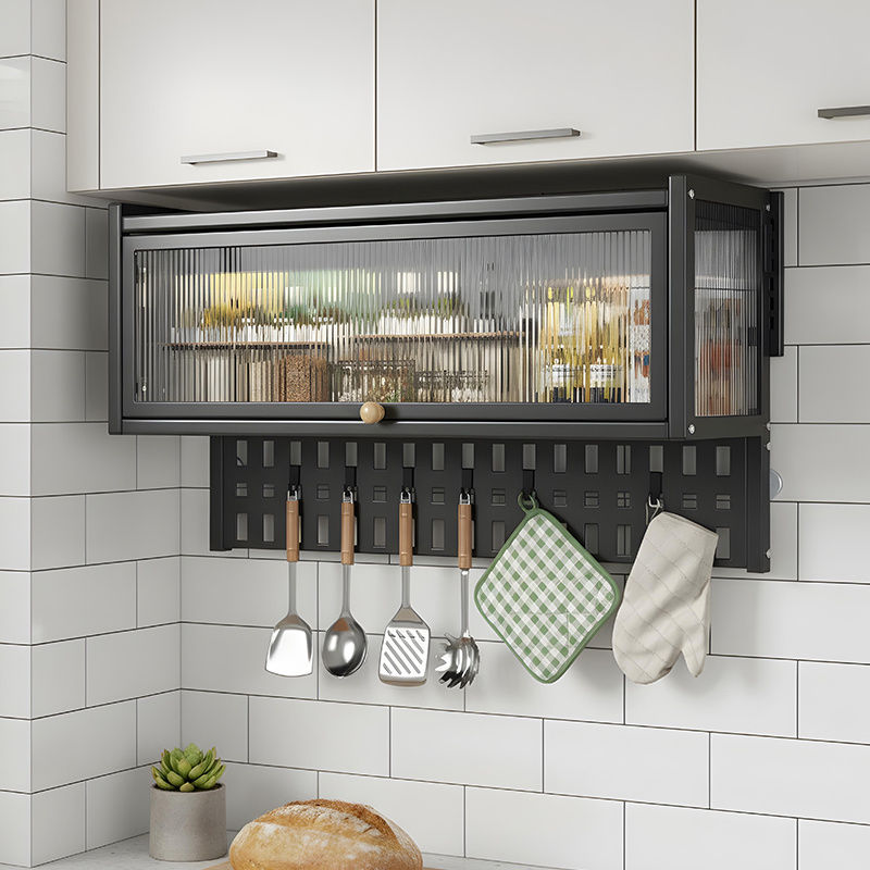 Wall Mounted Storage Cabinet with Pegboard Organizer