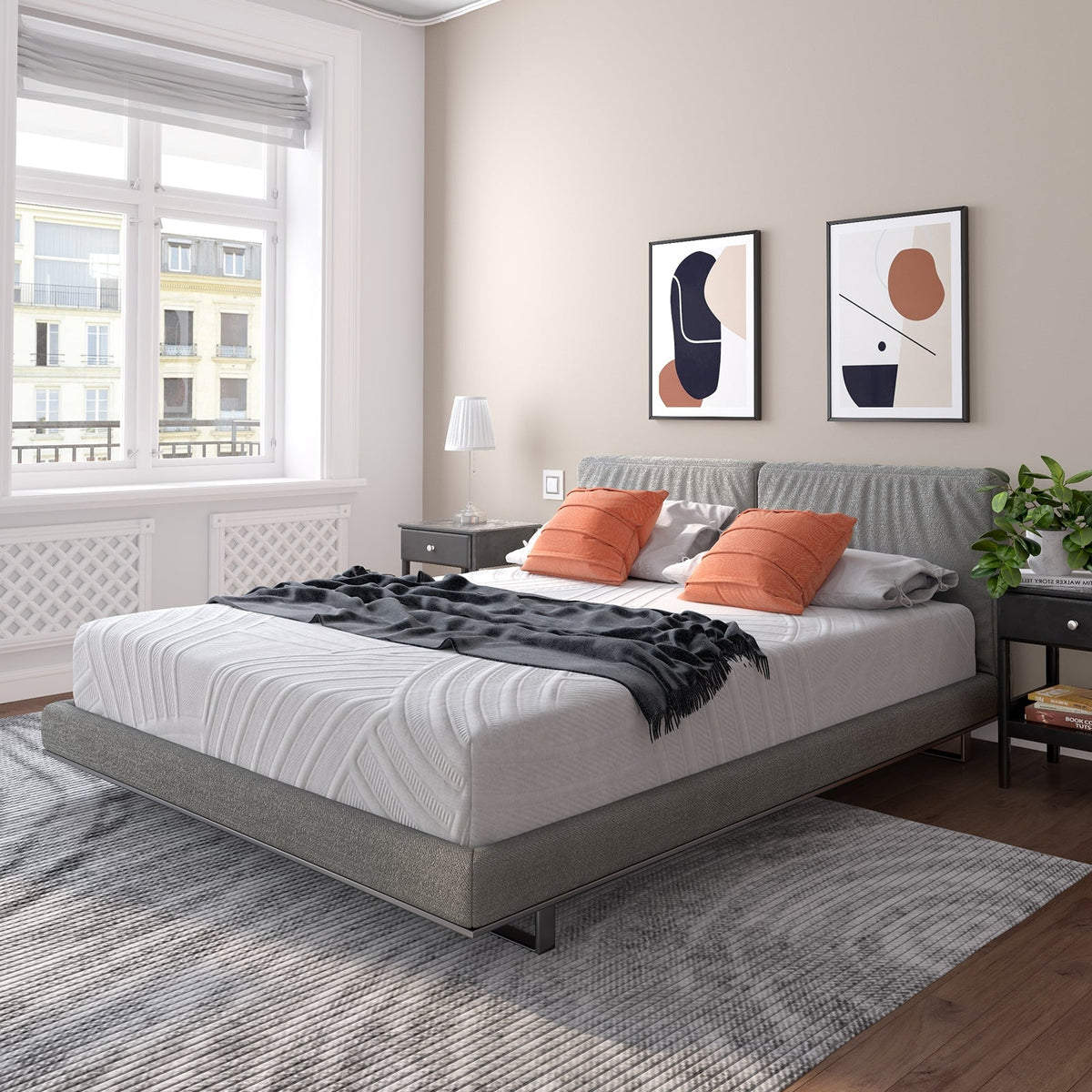 8 Inch Memory Foam Mattress with Poly Jacquard Fabric Cover