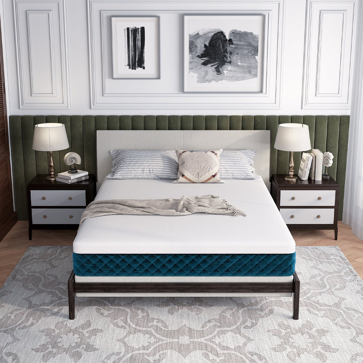 10 Inch Mattress with Jacquard Fabric Cover in a Box