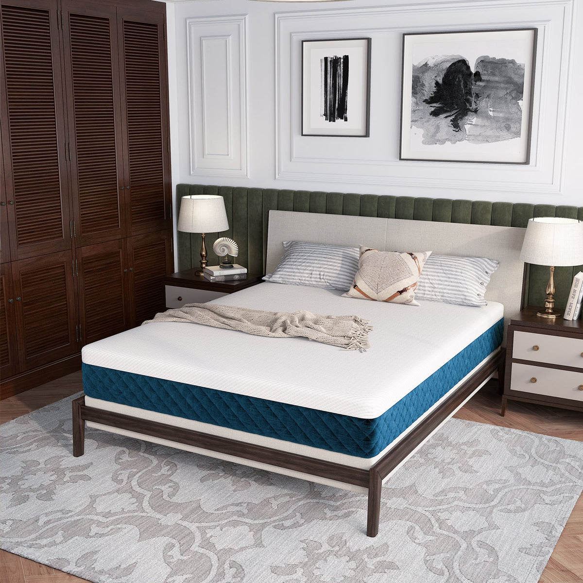 10 Inch Mattress with Jacquard Fabric Cover in a Box