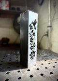 Hummingbird Garden Glow Solar Luminary Pillar - Steel