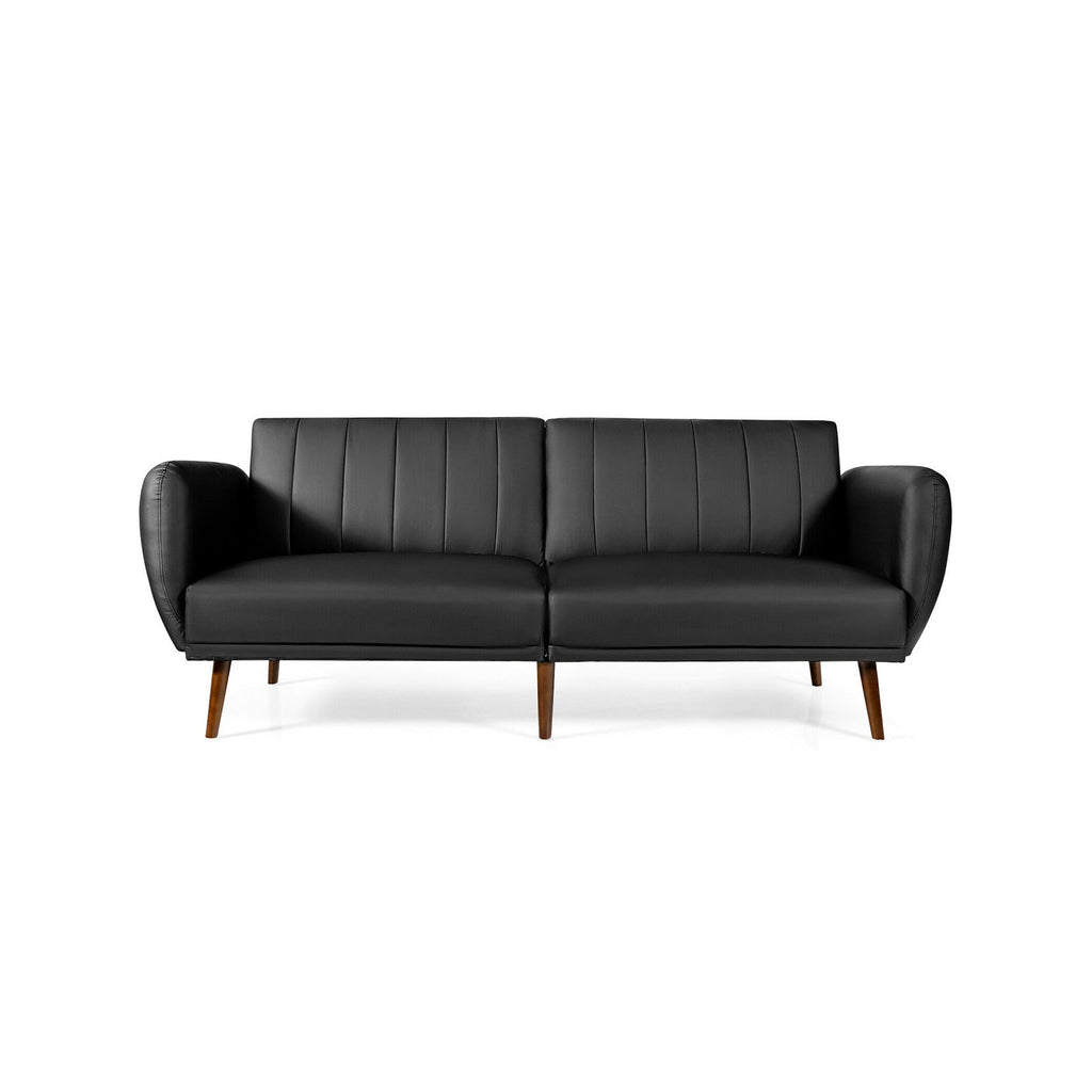 3 Seat Convertible Sofa Bed with Adjustable Backrest for Living Room