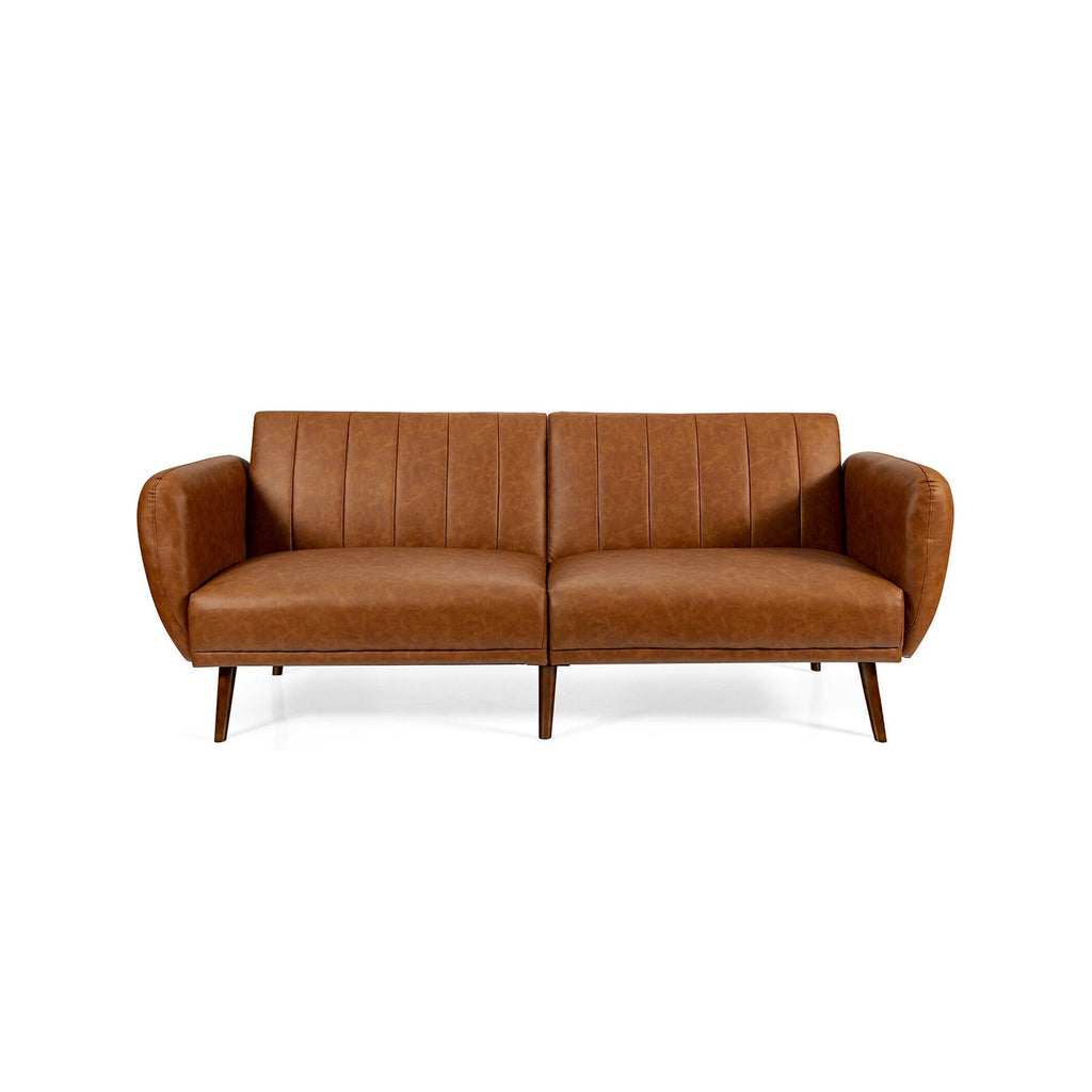 3 Seat Convertible Sofa Bed with Adjustable Backrest for Living Room