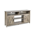 59 Inch TV Stand Media Center Console Cabinet with Barn Door for TV's 65 Inch